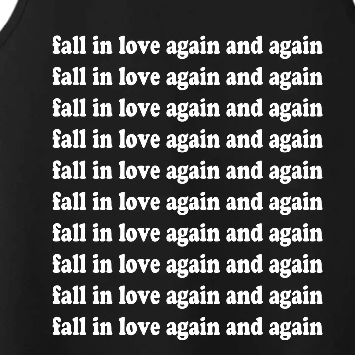 Fall In Love Again And Again Performance Tank