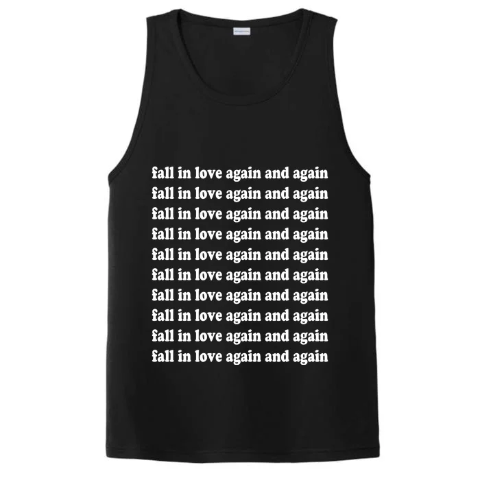 Fall In Love Again And Again Performance Tank