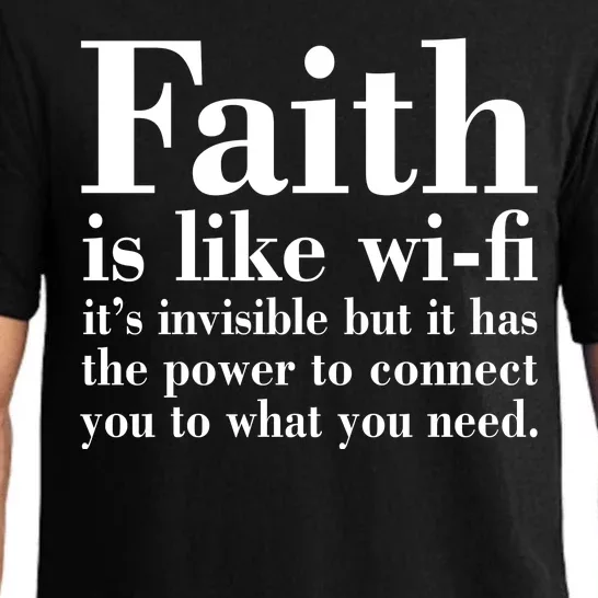 Faith Is Like Wifi Christian Quote Jesus Pajama Set