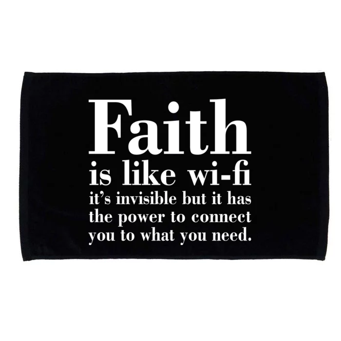 Faith Is Like Wifi Christian Quote Jesus Microfiber Hand Towel