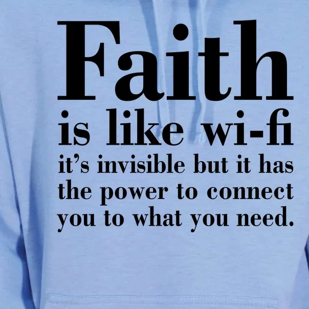 Faith Is Like Wifi Christian Quote Jesus Unisex Surf Hoodie