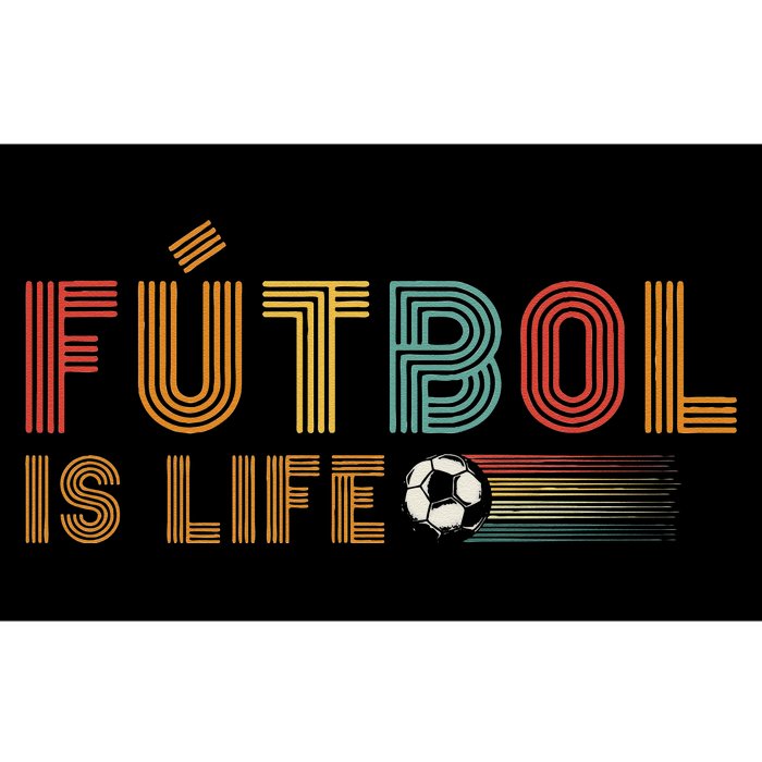 Futbol Is Life Football Lover Soccer Funny Vintage Bumper Sticker