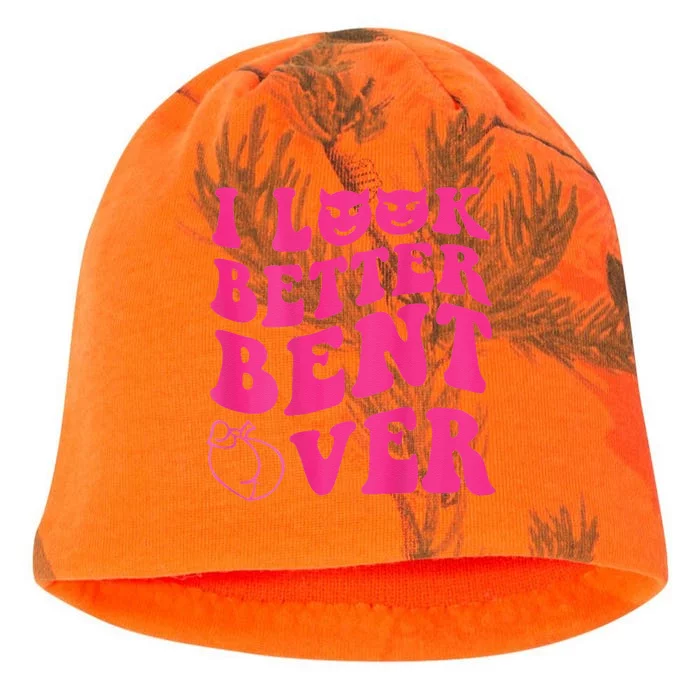 Funny i look better bent over Quote apparel cool saying Kati - Camo Knit Beanie