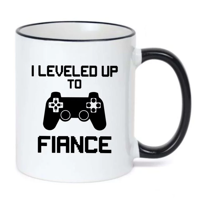 Fiance I Leveled Up To Funny Matching Gaming Gamer Black Color Changing Mug