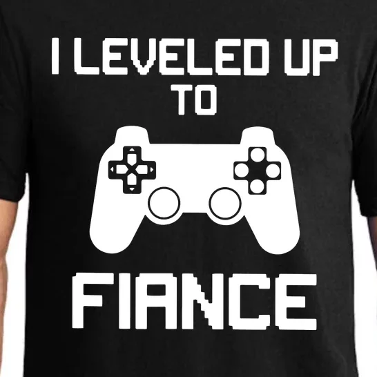 Fiance I Leveled Up To Funny Matching Gaming Gamer Pajama Set