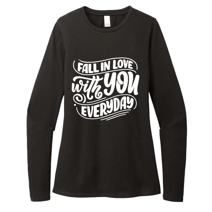 Fall In Love With You Everyday Cute Gift Womens CVC Long Sleeve Shirt