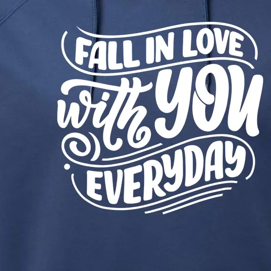 Fall In Love With You Everyday Cute Gift Performance Fleece Hoodie