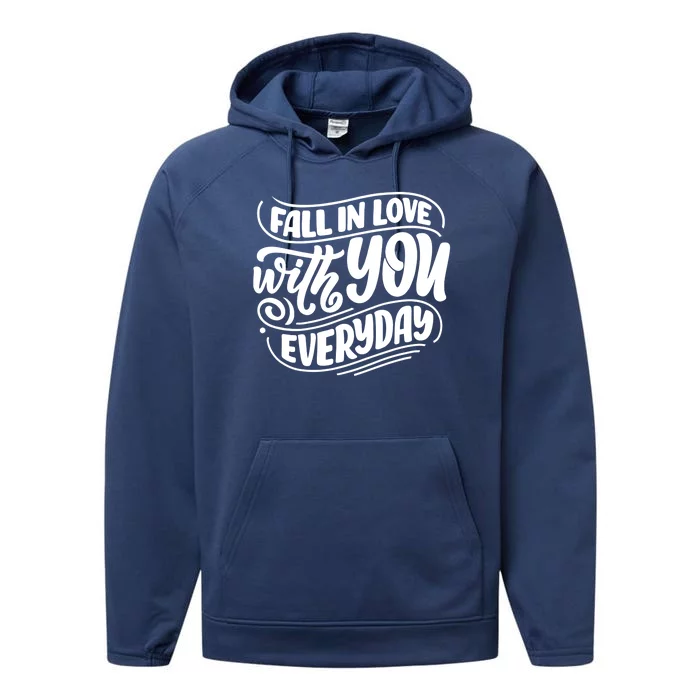 Fall In Love With You Everyday Cute Gift Performance Fleece Hoodie