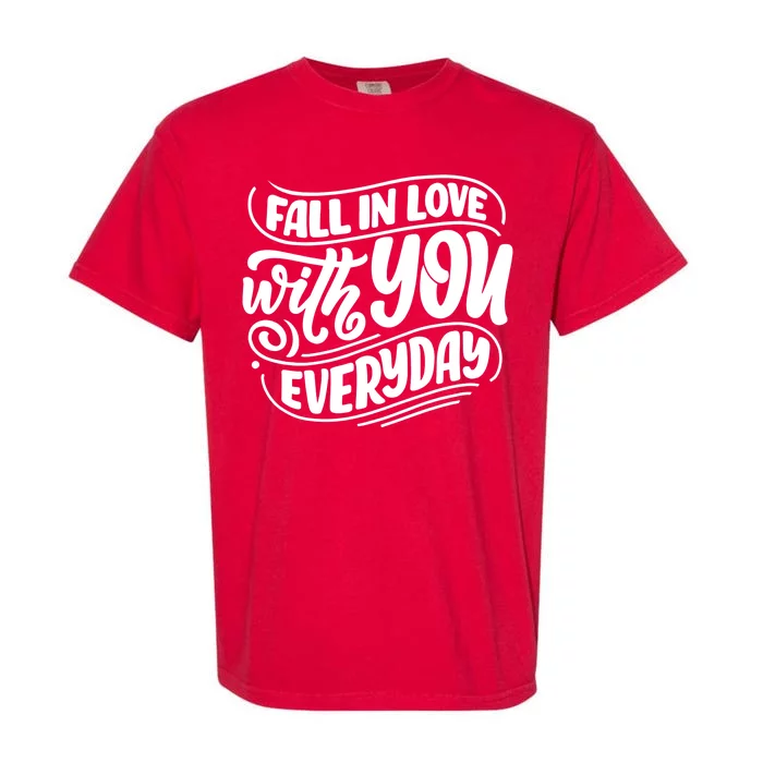 Fall In Love With You Everyday Cute Gift Garment-Dyed Heavyweight T-Shirt