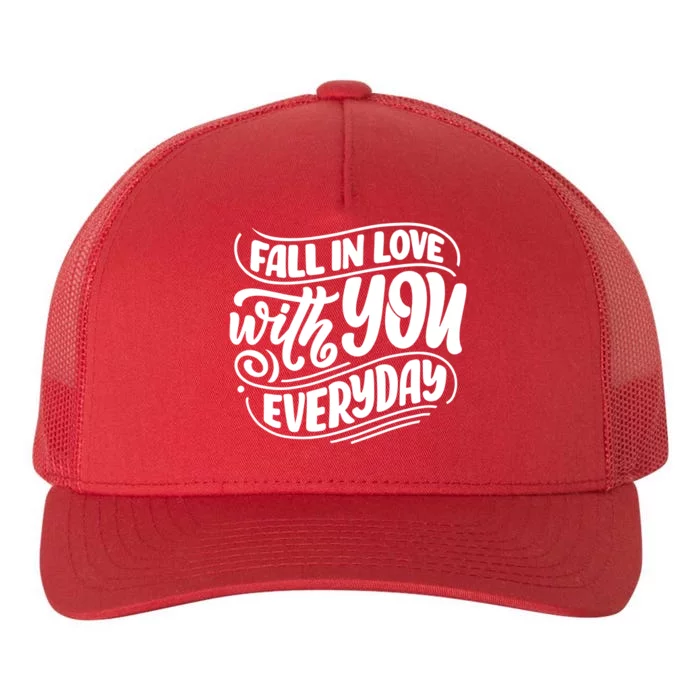 Fall In Love With You Everyday Cute Gift Yupoong Adult 5-Panel Trucker Hat