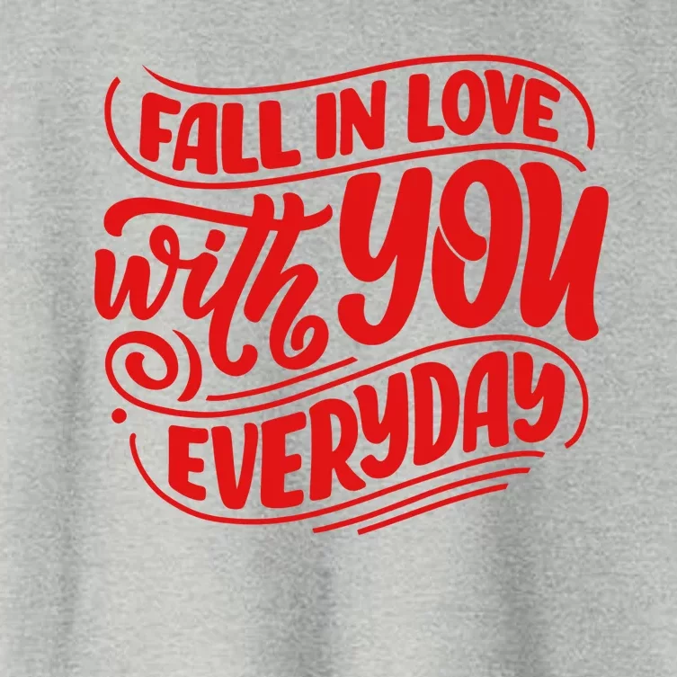 Fall In Love With You Everyday Cute Gift Women's Crop Top Tee