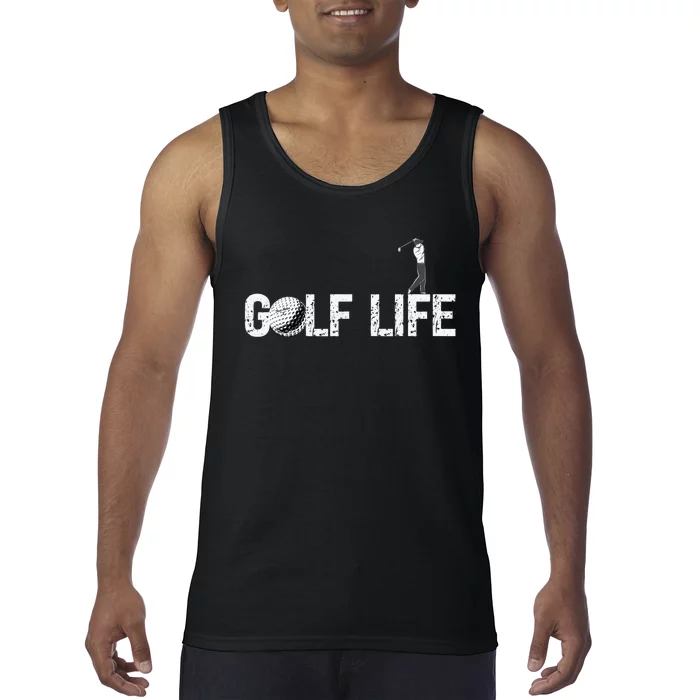 Funny I Love To Play Golf Novelty Fun Hobby Retirement Tank Top