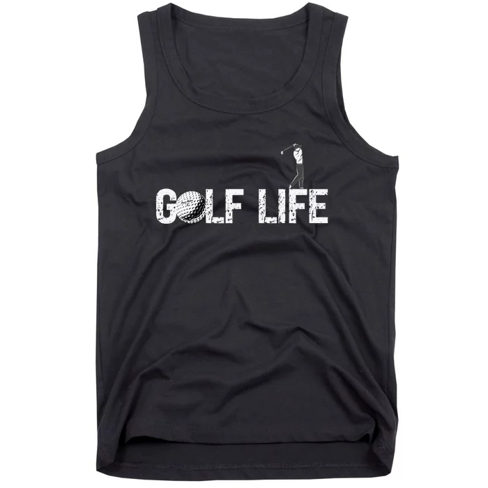 Funny I Love To Play Golf Novelty Fun Hobby Retirement Tank Top