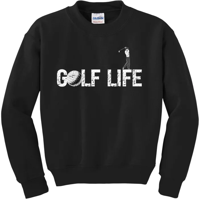 Funny I Love To Play Golf Novelty Fun Hobby Retirement Kids Sweatshirt