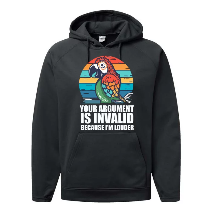 Funny Im Louder Sun Conure Parrot Bird Performance Fleece Hoodie