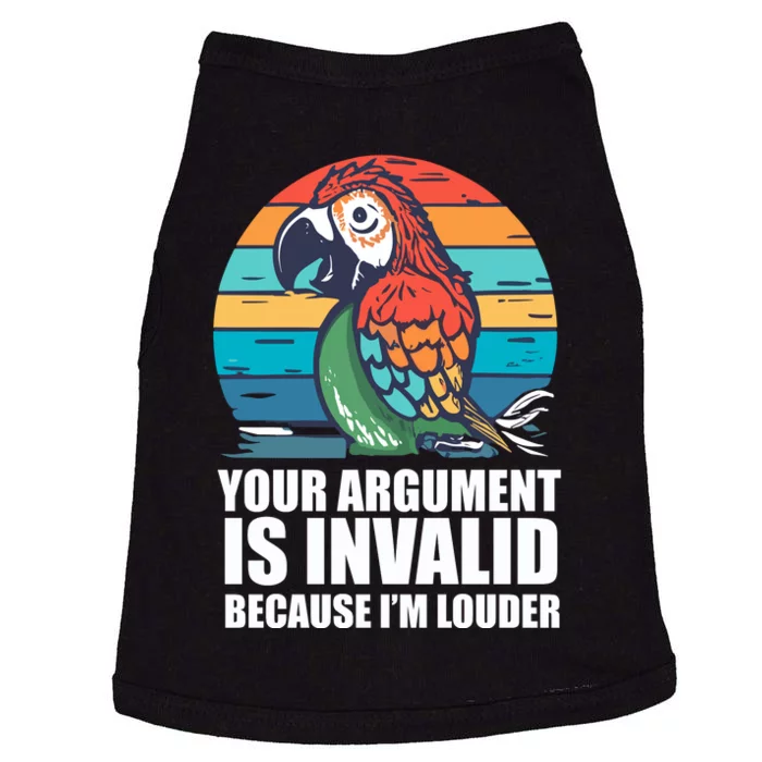 Funny Im Louder Sun Conure Parrot Bird Doggie Tank