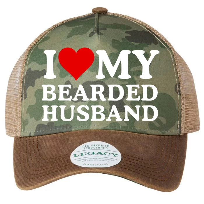 Funny I Love My Bearded Husband I Love My Husband Husbands With Beards Legacy Tie Dye Trucker Hat