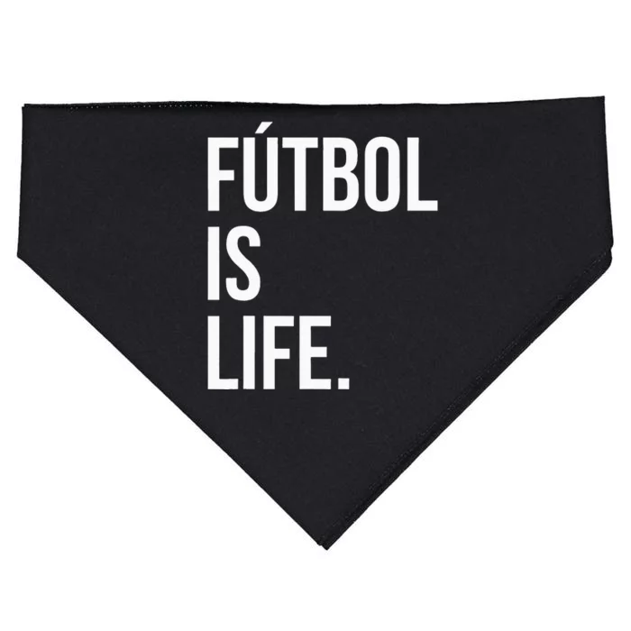 Futbol Is Life USA-Made Doggie Bandana