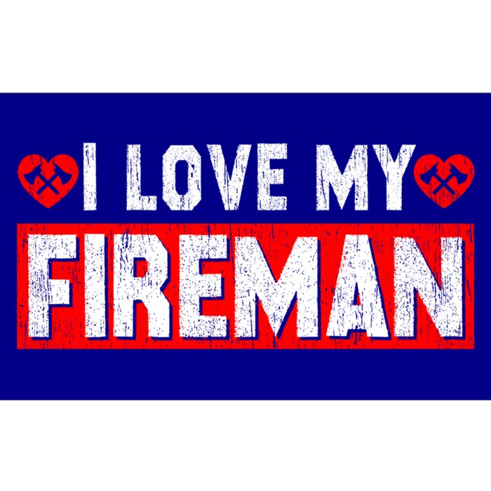 Funny I Love My Fire Firefighter Wife Husband Couple Gift Bumper Sticker