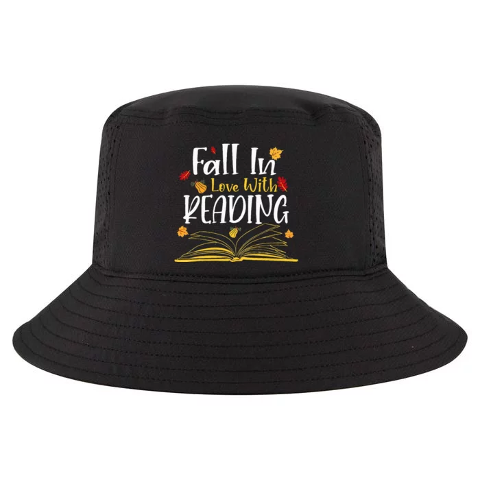 Fall In Love With Reading Fall Leaves Autumn Thanksgiving Cool Comfort Performance Bucket Hat