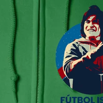 Futbol Is Life! Full Zip Hoodie