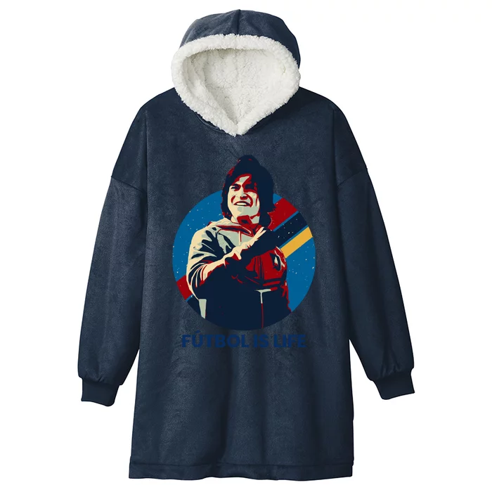 Futbol Is Life! Hooded Wearable Blanket