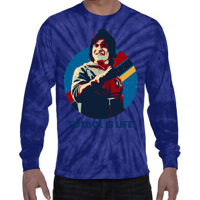 Futbol Is Life! Tie-Dye Long Sleeve Shirt