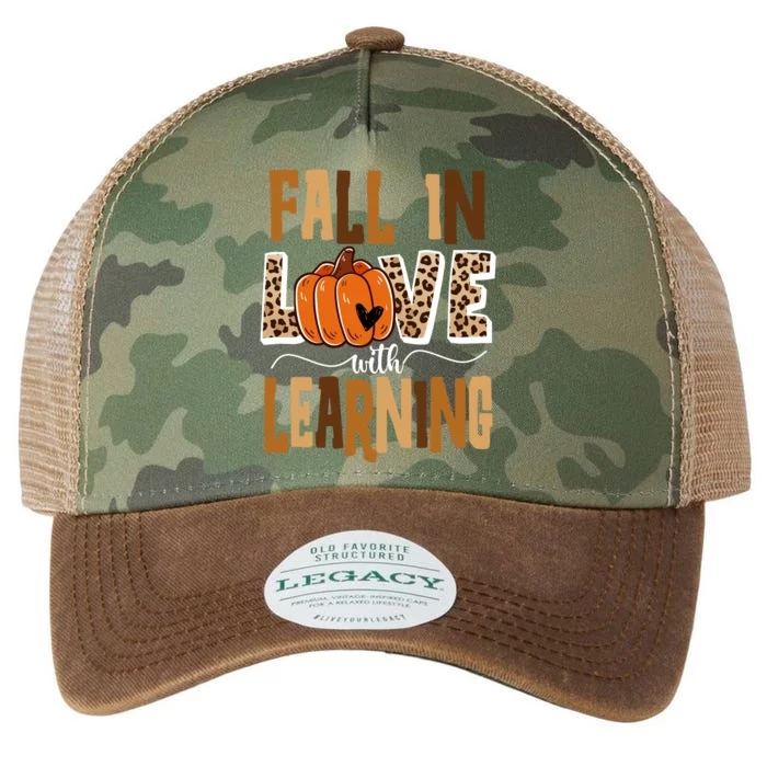 Fall In Love With Learning Teacher Gift Legacy Tie Dye Trucker Hat