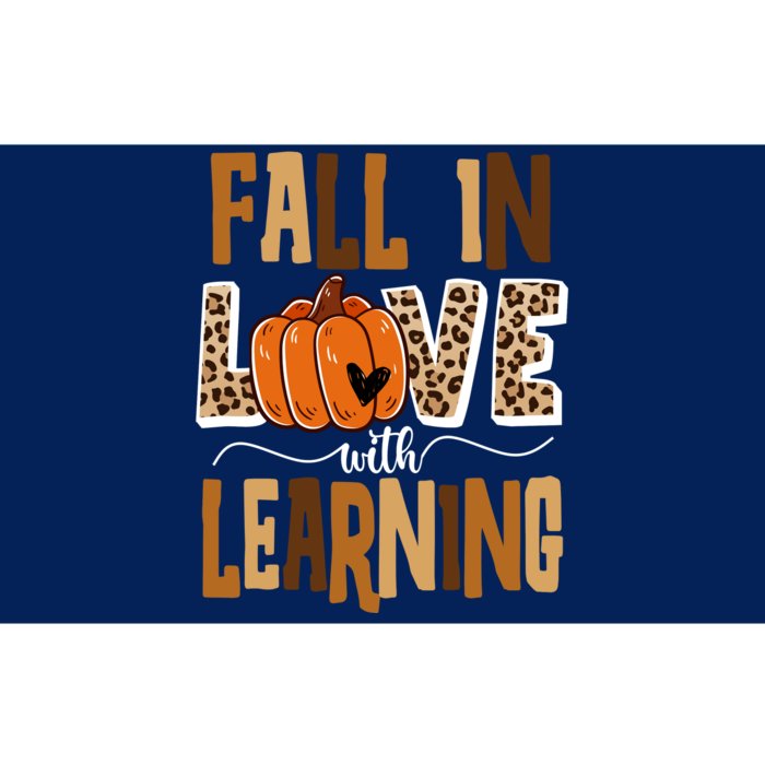 Fall In Love With Learning Teacher Gift Bumper Sticker