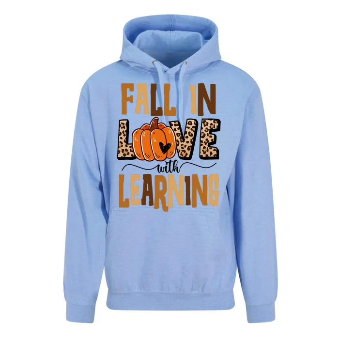 Fall In Love With Learning Teacher Gift Unisex Surf Hoodie