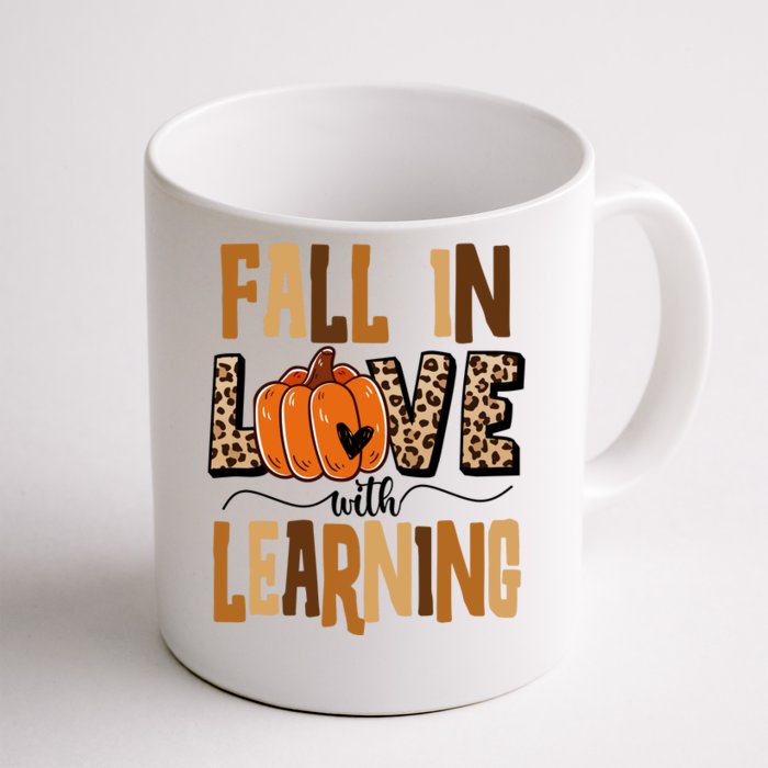 Fall In Love With Learning Teacher Gift Front & Back Coffee Mug