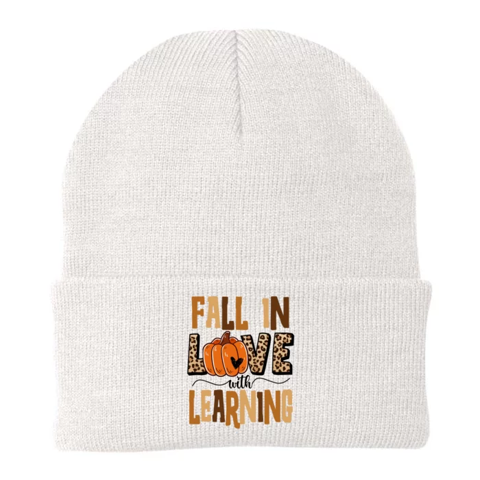 Fall In Love With Learning Teacher Gift Knit Cap Winter Beanie