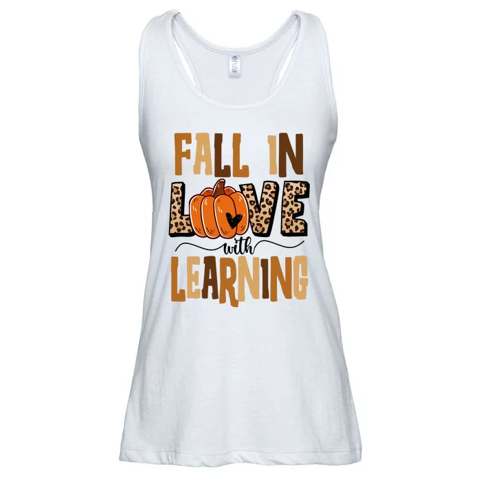 Fall In Love With Learning Teacher Gift Ladies Essential Flowy Tank