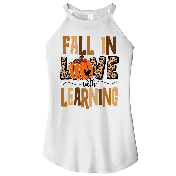 Fall In Love With Learning Teacher Gift Women’s Perfect Tri Rocker Tank