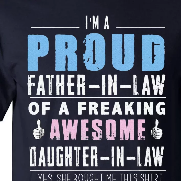 Father In Law From Daughter In Law Fathers Day Tall T-Shirt