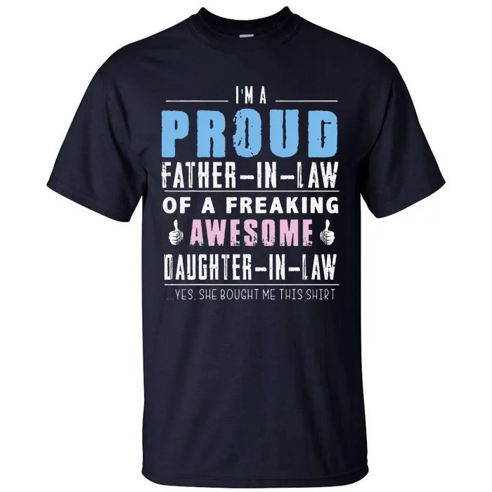 Father In Law From Daughter In Law Fathers Day Tall T-Shirt