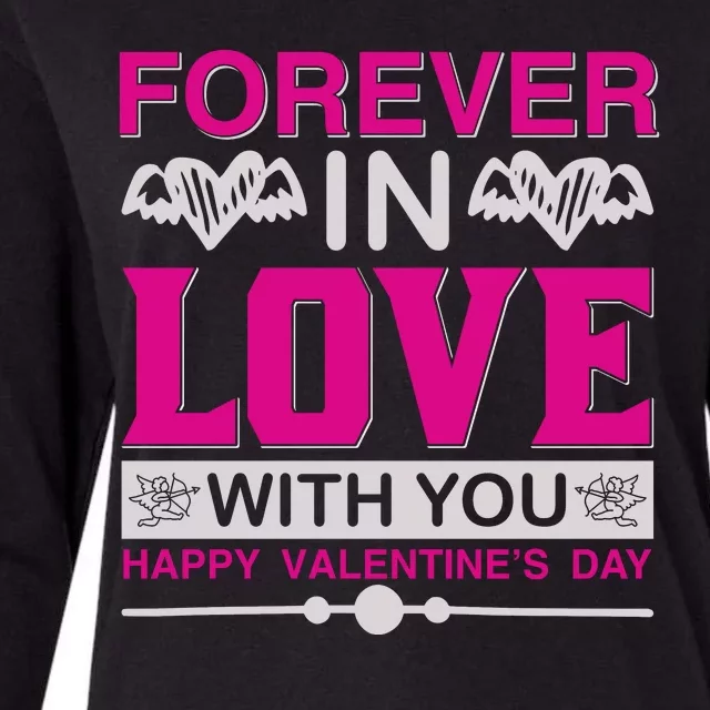 Forever In Love With You Womens Cotton Relaxed Long Sleeve T-Shirt