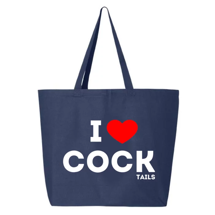 Funny I Love Cocktails Drinking Pun Gift 25L Jumbo Tote