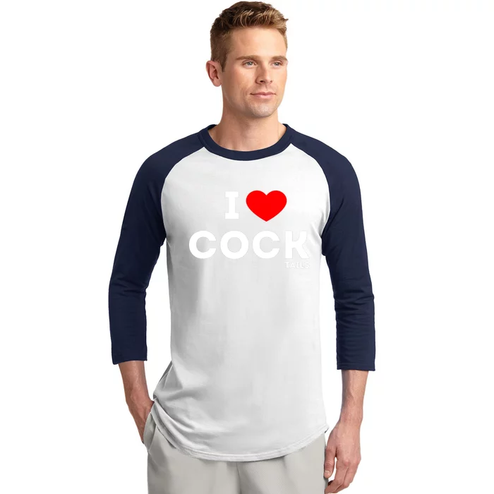 Funny I Love Cocktails Drinking Pun Gift Baseball Sleeve Shirt