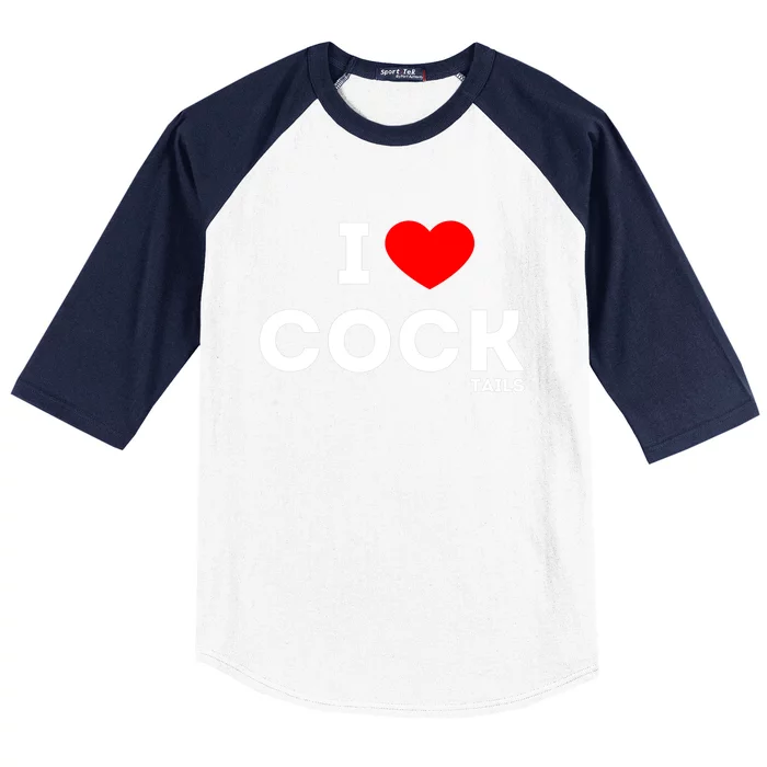 Funny I Love Cocktails Drinking Pun Gift Baseball Sleeve Shirt