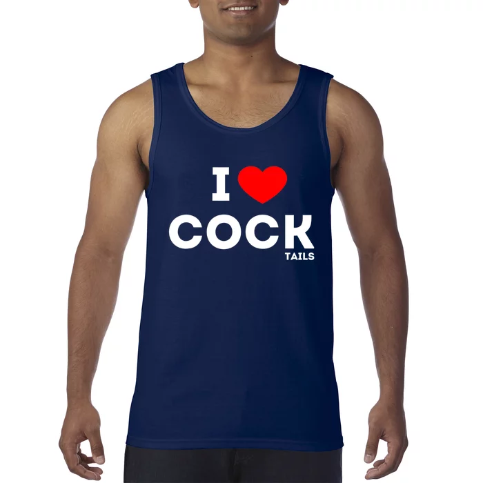 Funny I Love Cocktails Drinking Pun Gift Tank Top