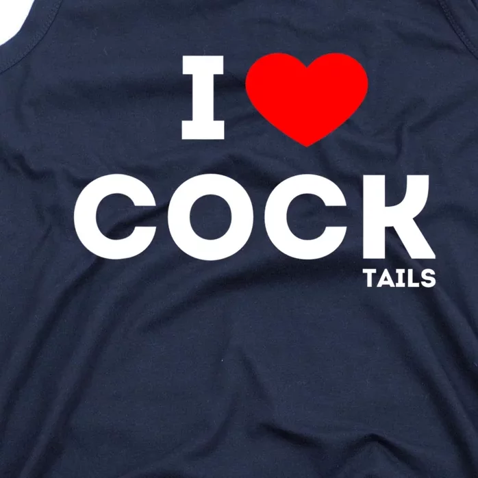 Funny I Love Cocktails Drinking Pun Gift Tank Top