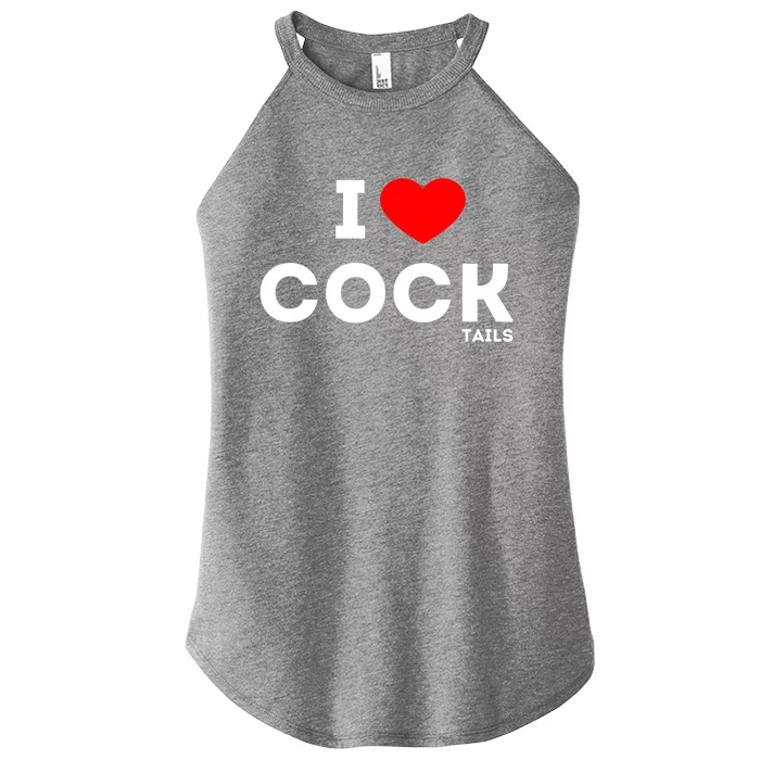 Funny I Love Cocktails Drinking Pun Gift Women’s Perfect Tri Rocker Tank