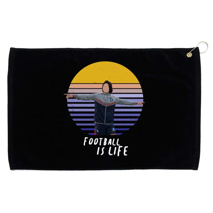 Football Is Life Vintage Sunset Grommeted Golf Towel