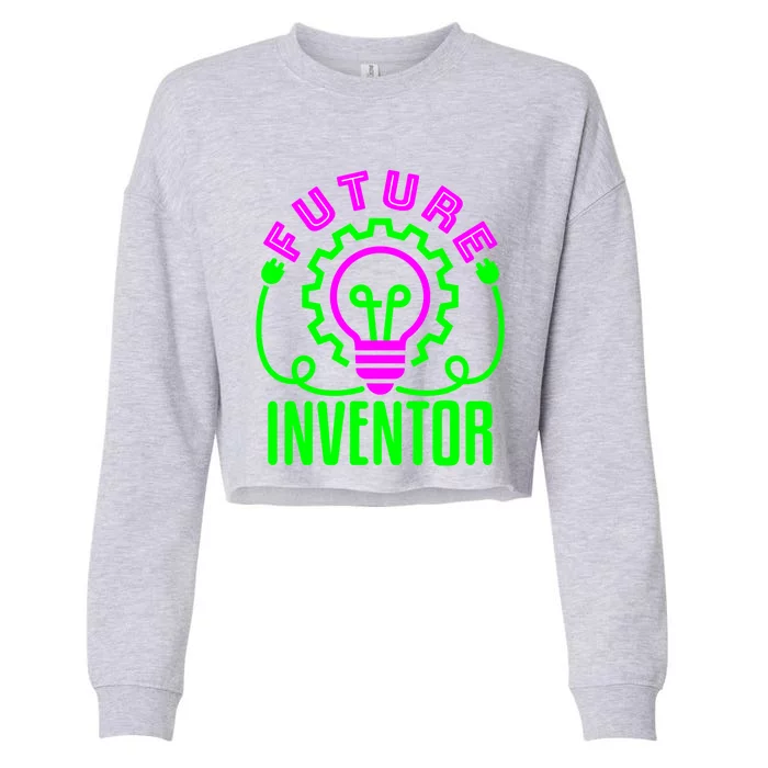 Future Inventor Love Inventing Innovator Science Stem Gift Cropped Pullover Crew