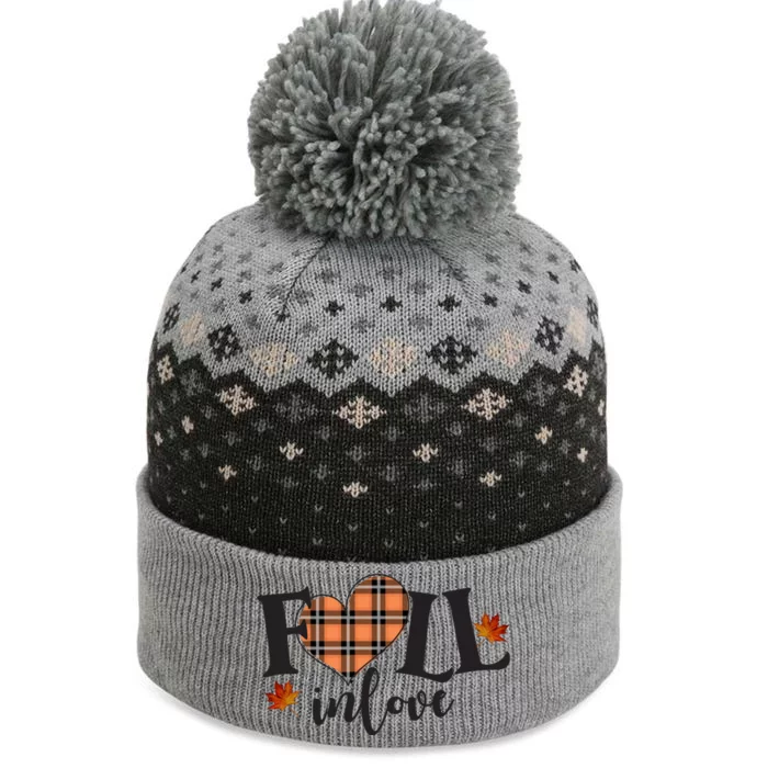 Fall In Love Cute Gift The Baniff Cuffed Pom Beanie