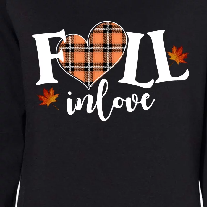 Fall In Love Cute Gift Womens California Wash Sweatshirt