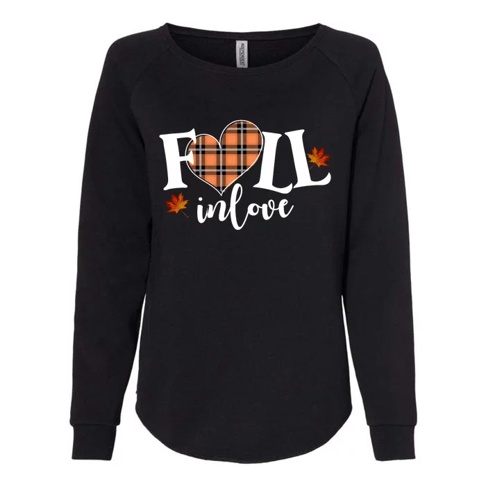 Fall In Love Cute Gift Womens California Wash Sweatshirt