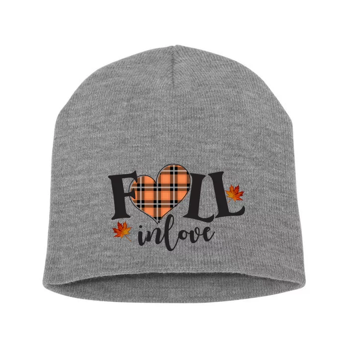 Fall In Love Cute Gift Short Acrylic Beanie