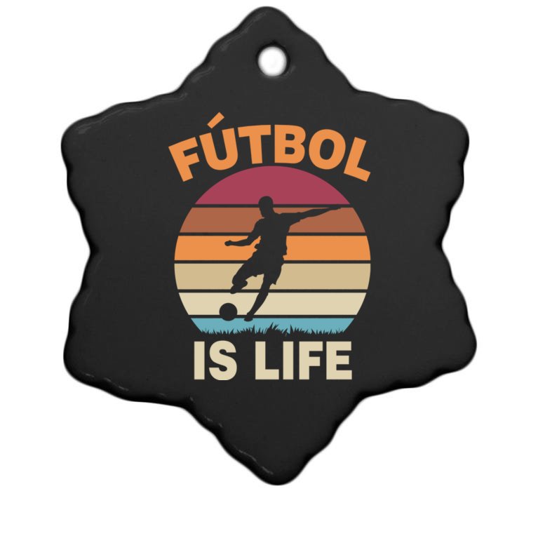 Futbol Is Life Christmas Ornament